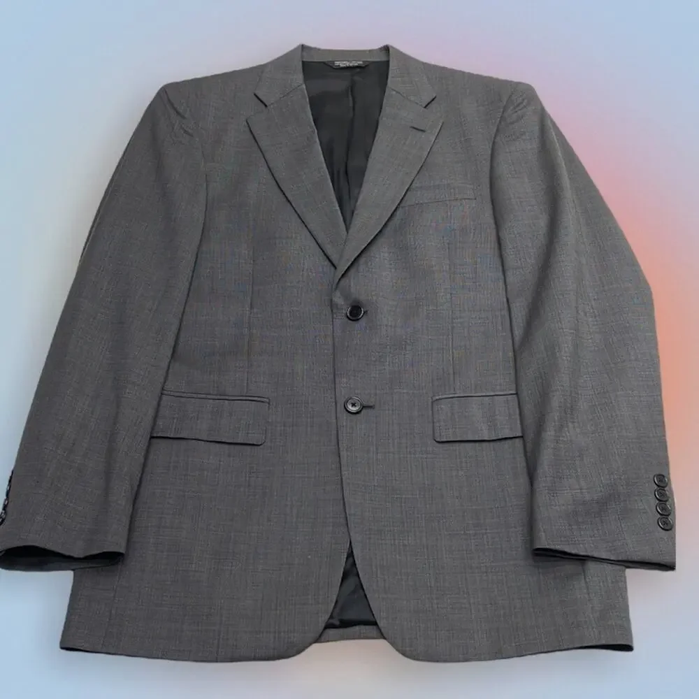 CLAIBORNE 40R Athletic Fit Gray Sport Coat Blazer